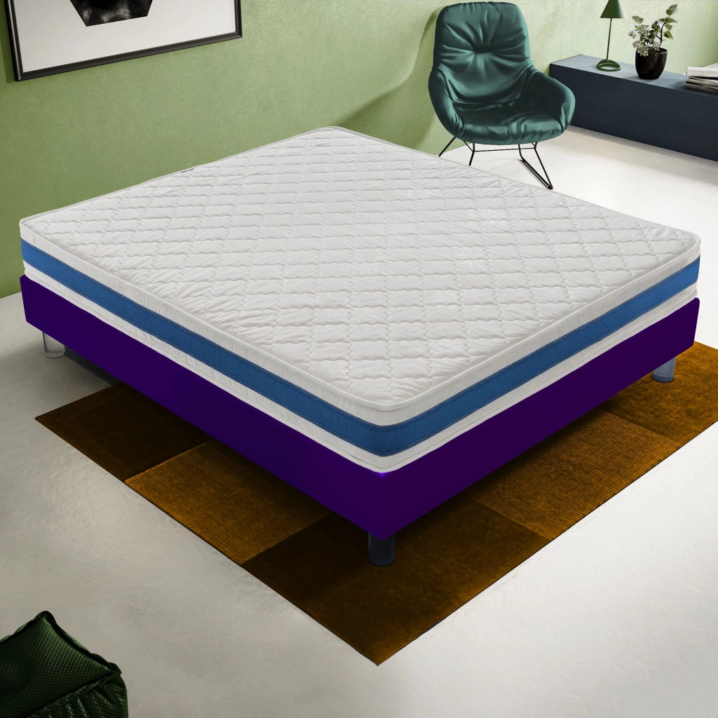 Materasso Singolo 80x190 in Waterfoam - Ortopedico - reversibile - 11 zone di comfort  H4