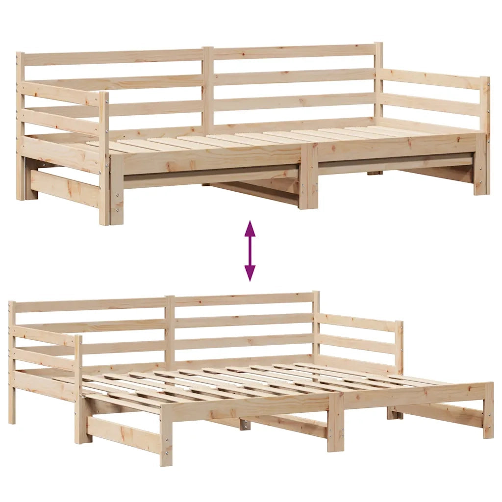 vidaXL Divano Letto Estraibile con Cassetti senza Materasso 80x200 cm