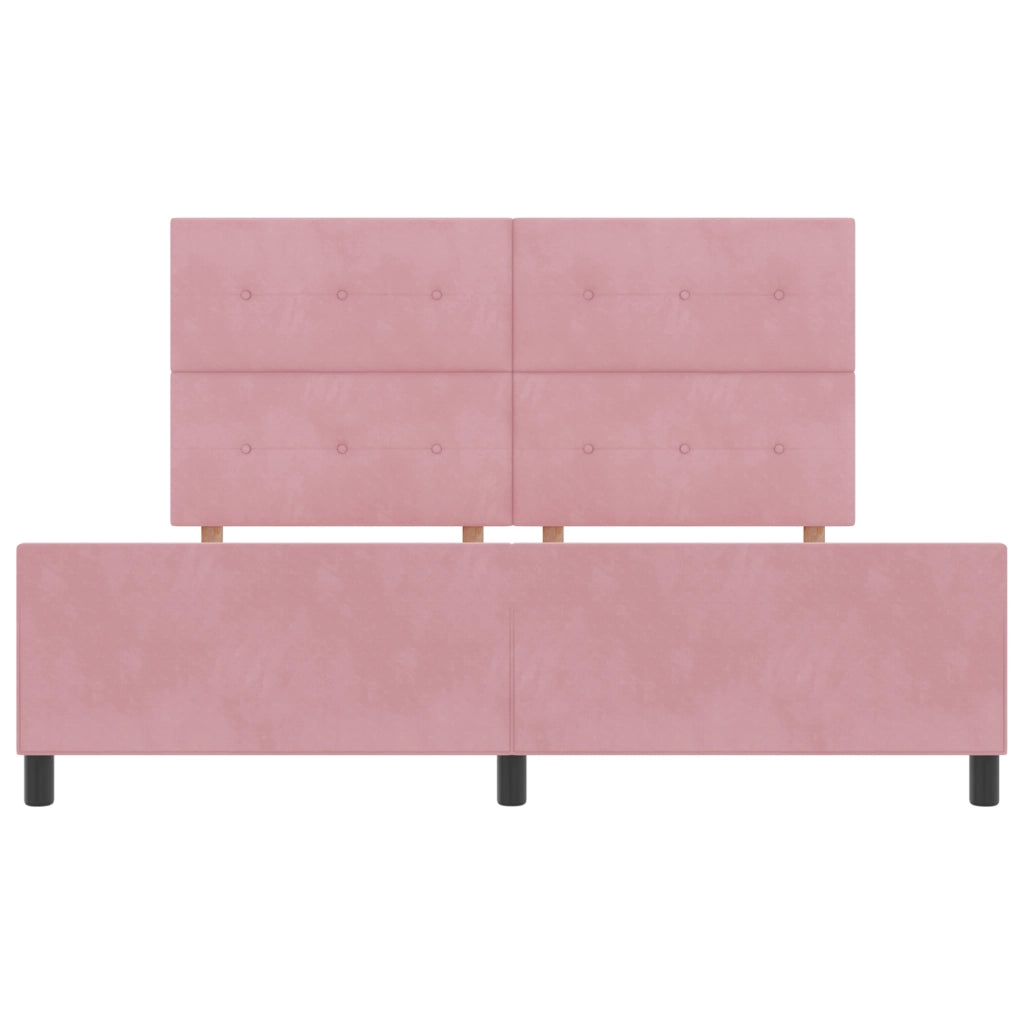 Letto in Velluto Rosa  180x200 cm