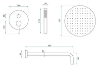 Set Doccia Da Incasso Rea Lungo Titan + Box