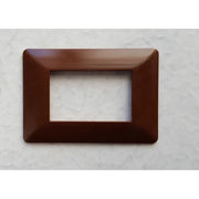 Trade Shop - Placchette Placche In Abs Per Serie Matix Bticino Compatibile 3 4 6 Moduli Color - Marrone -3 Fori     -