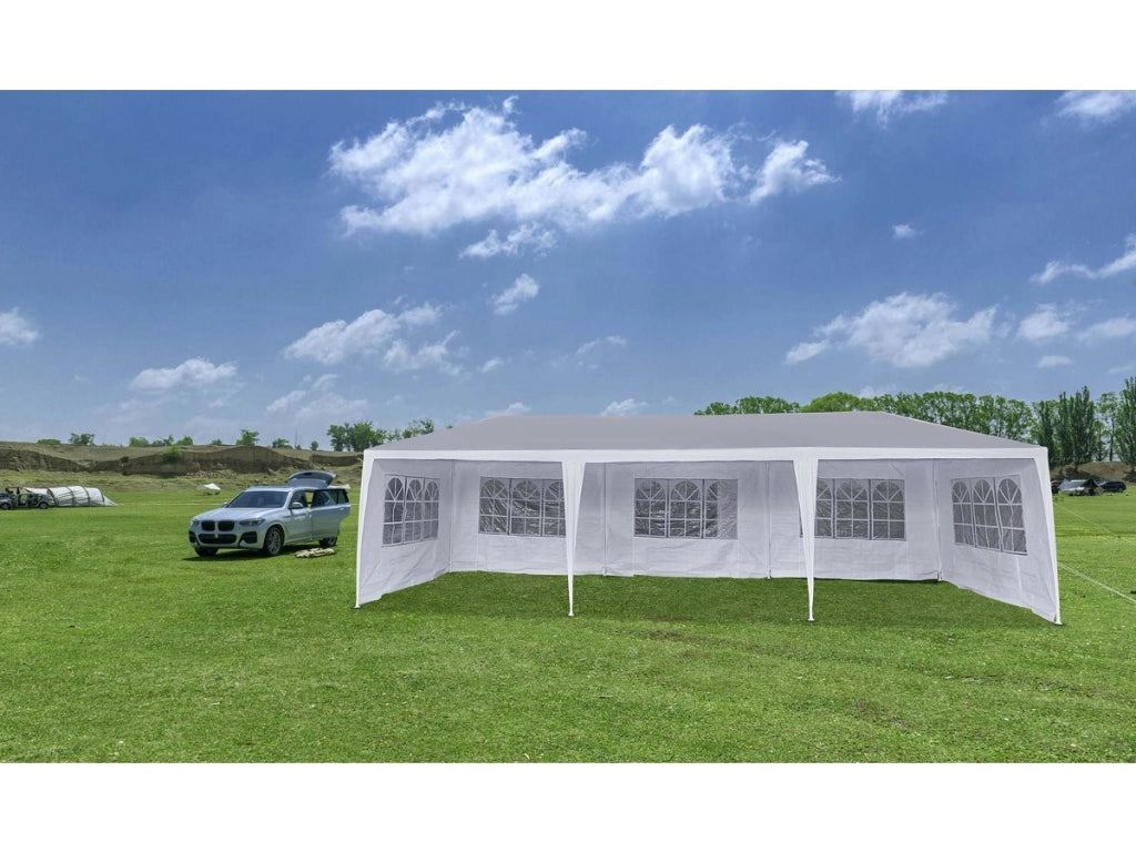 Tenda da ricevimento "Carolina 9" - 24,39 m² - 3 x 9 m - Bianca