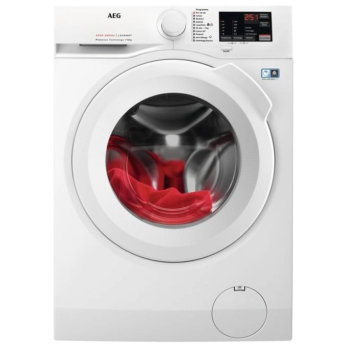 AEG LAVATRICE CARICA FRONTALE 10 KG CLASSE A 1400 GIRI L6FBI145 MADE IN EUROPE