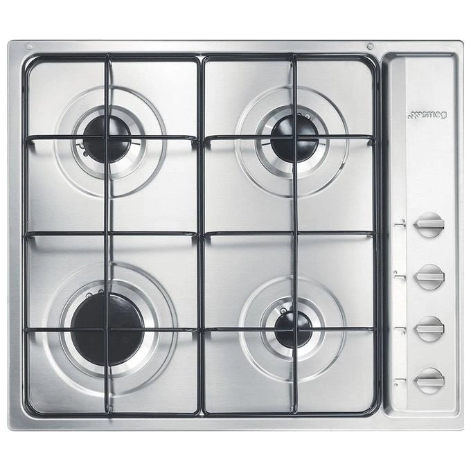 Smeg S64S piano cottura Acciaio inossidabile Da incasso Gas 4 Fornello(i)