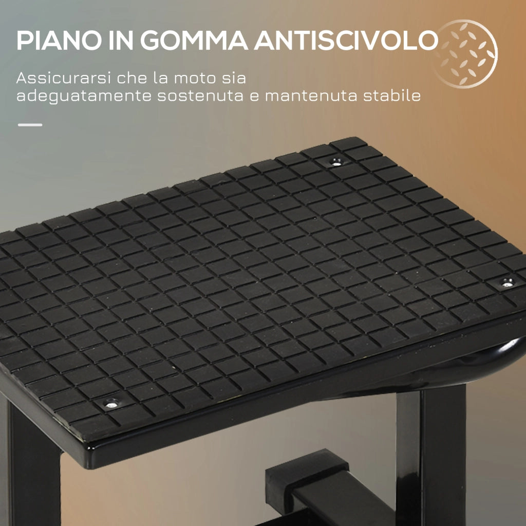 Cavalletto Alzamoto in Acciaio ¨C Zephmum ¨C 48x34x43 cm, Nero