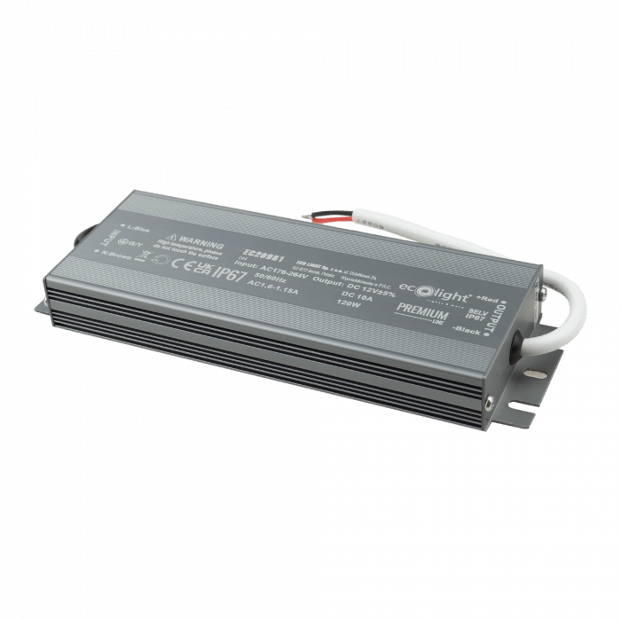 Alimentatore LED Ecolight Premium 120W 12V IP67 ermetico