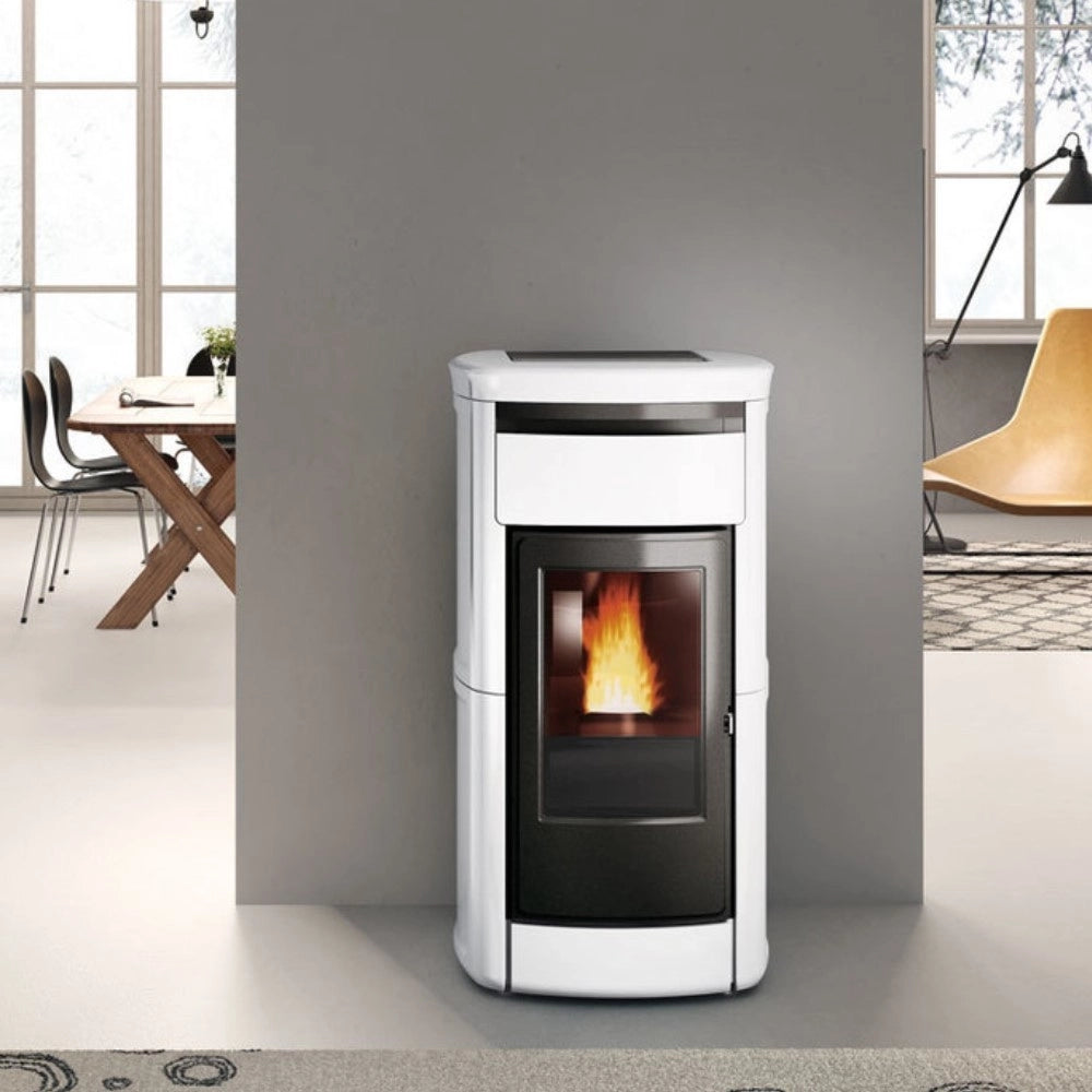 Stufa a Pellet Idro Ventilata 22,8 Kw EDILKAMIN KIRA2 H 22 UP Termostufa