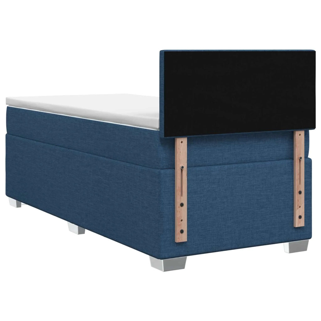 Letto box spring con materasso Blu 90 x 190 cm Tessuto 3450375