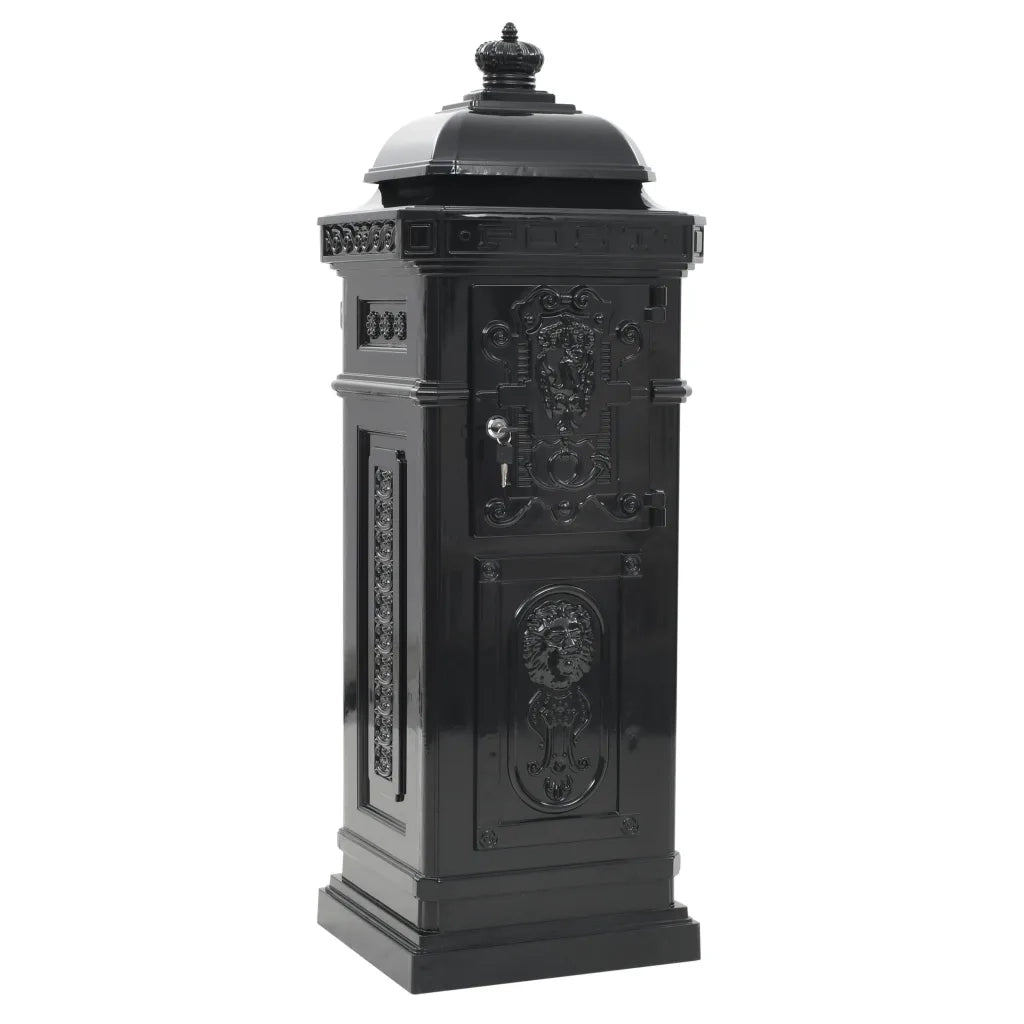 Cassetta della Posta in Alluminio Inossidabile Vintage Nera CFW8715606