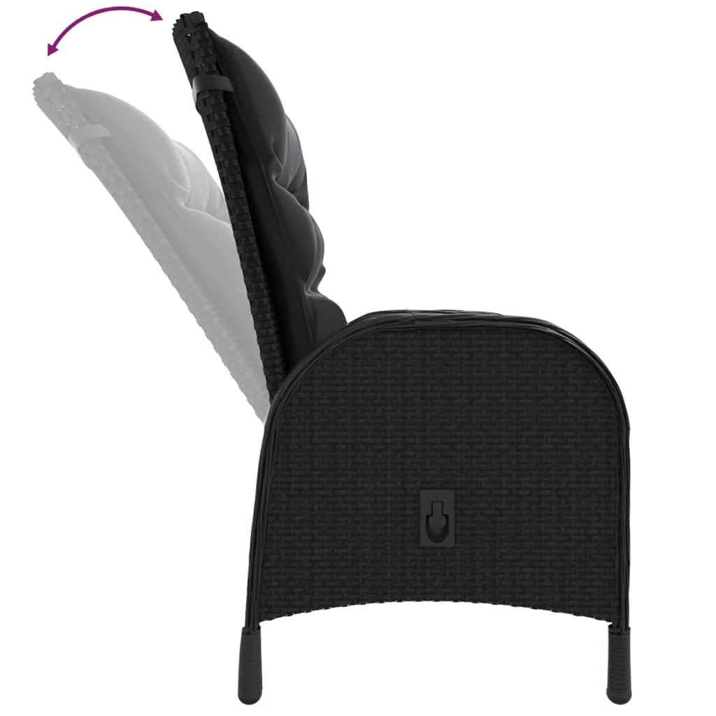 Set di mobili da giardino in resina e vimini nero da 5 pezzi 02_0014550