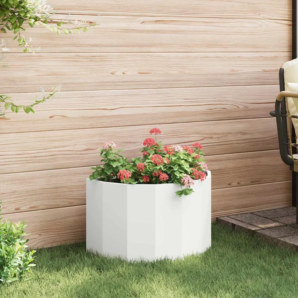 Fioriera Bianco 60 x 30 x 35 cm Acciaio 883697