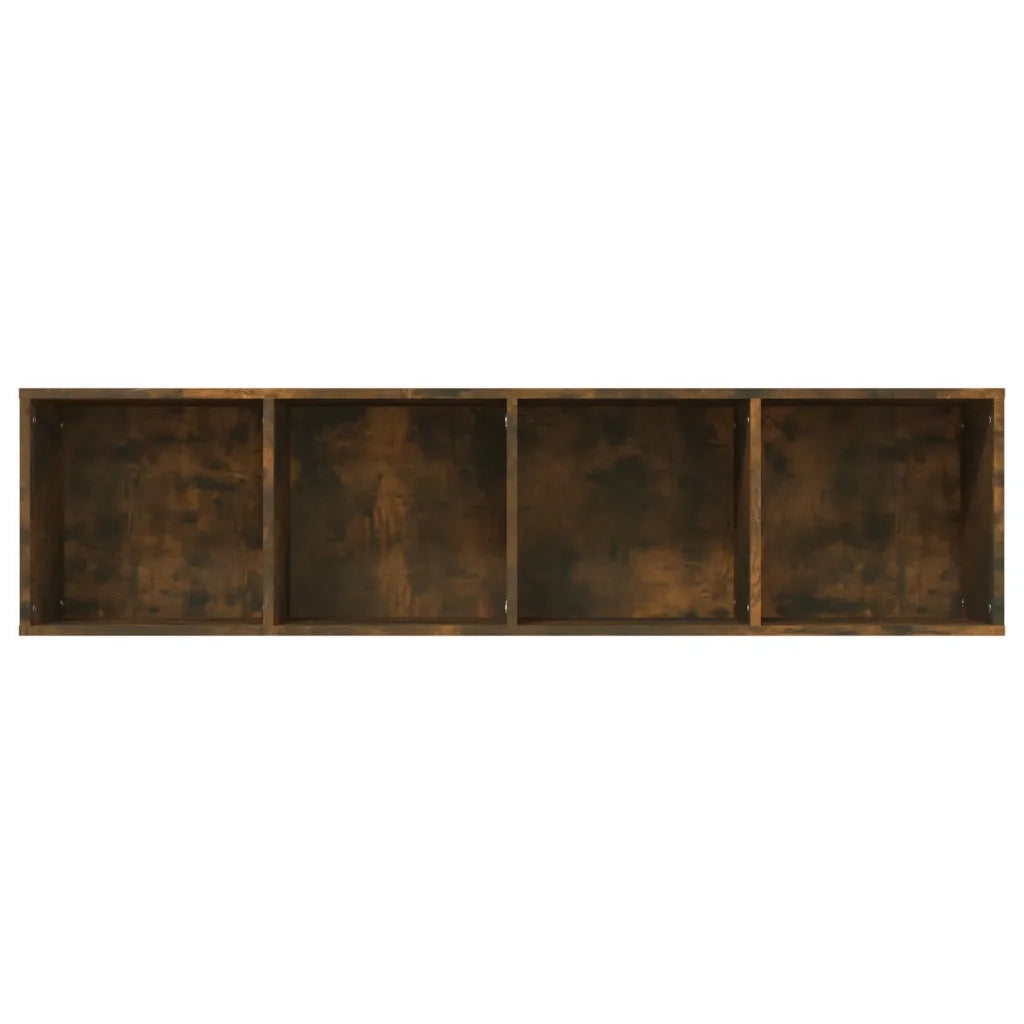 Libreria-Mobile TV Rovere Fumo 143x30x36cm in Legno Multistrato