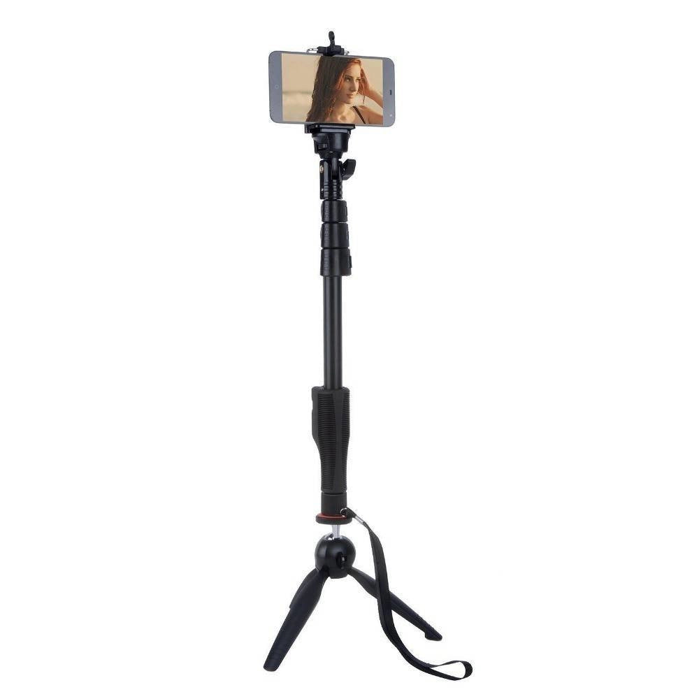 Trade Shop - Asta Per Selfie Bastone Regolabile Telescopico Estensibile Bluetooth Smartphone -