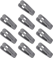 10 pezzi di gru di capriolo in velluto per appesi abiti con 10 pezzi di gru per capi di abbigliamento con 10 pezzi di gru per appesi pantaloni con 10 pezzi di gru per appesi calze con 10 pezzi di gru per appesi pelle