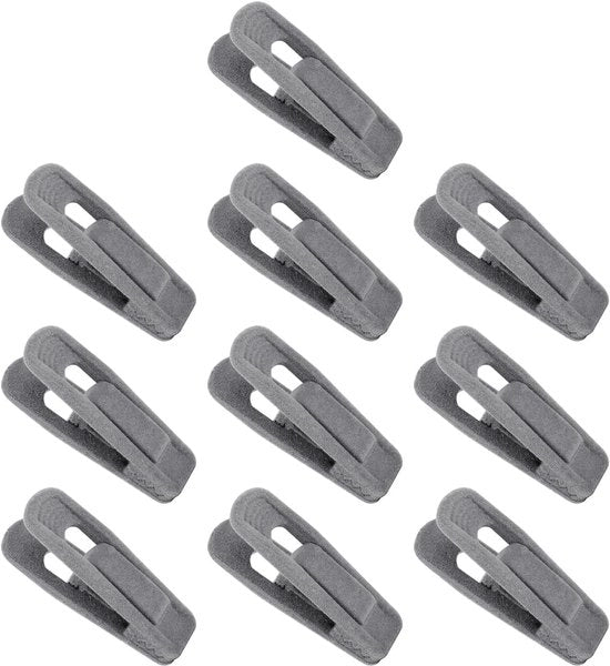 10 pezzi di gru di capriolo in velluto per appesi abiti con 10 pezzi di gru per capi di abbigliamento con 10 pezzi di gru per appesi pantaloni con 10 pezzi di gru per appesi calze con 10 pezzi di gru per appesi pelle