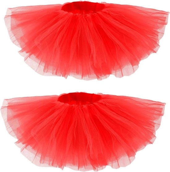 2 Paia di Tulle Rokke a 5 Strati per Donna - Ideali per Balletto, Spettacoli di Danza e Feste di Halloween