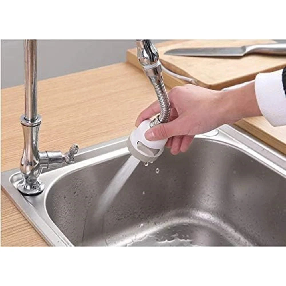 Trade Shop - Aeratore Rubinetto Cucina Regolabile Adattatore Doccetta Girevole Spruzzatore Anti-schizzi -