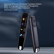 Traduttore portatile intelligente con schermo da 2,22 pollici - 12 lingue - lettore di testo - traduzione online - funzione di registrazione - altoparlante indipendente - batteria da 1050 mAh - per studio e viaggi