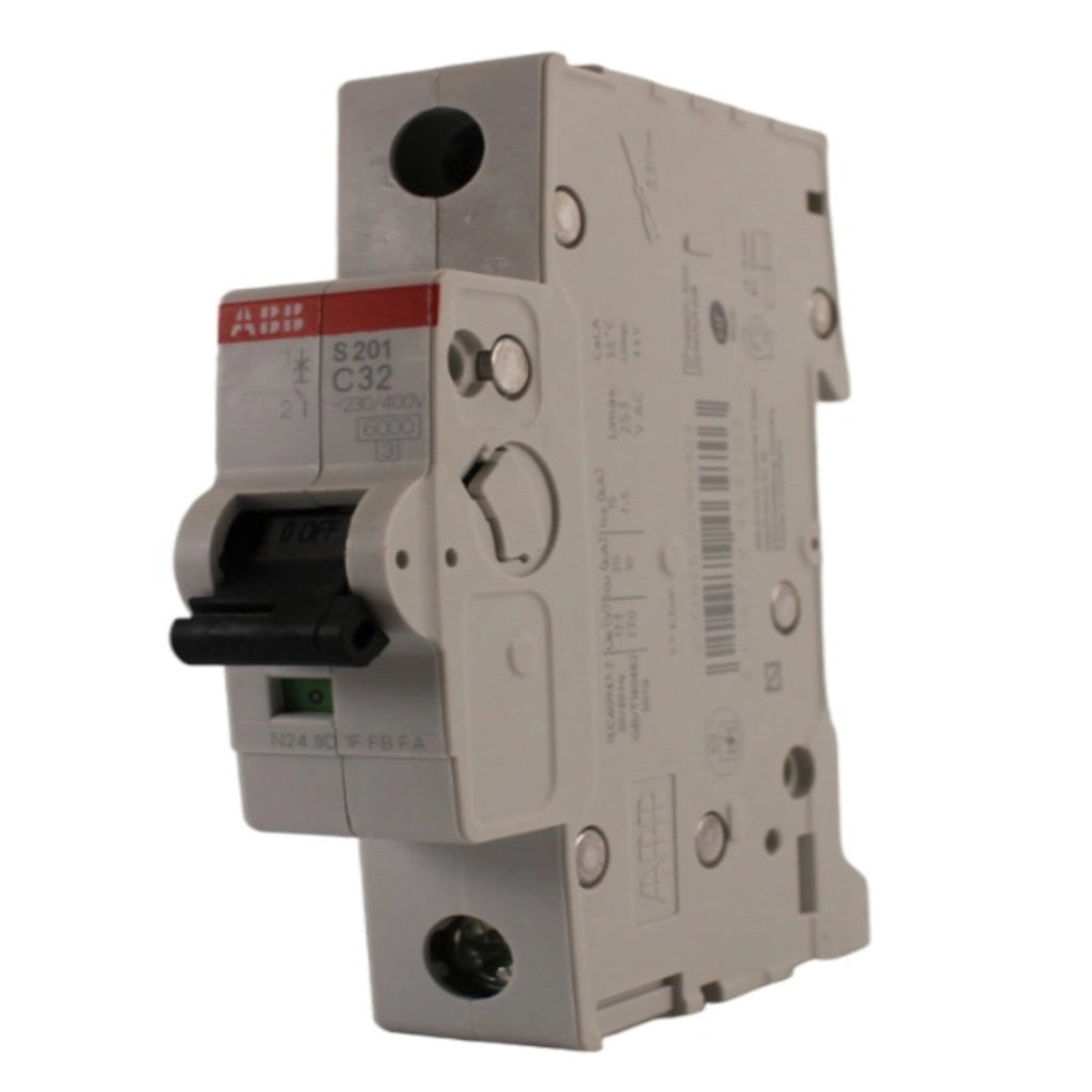 Interruttore magnetotermico 1 polo 1 modulo 32A curva C ABB