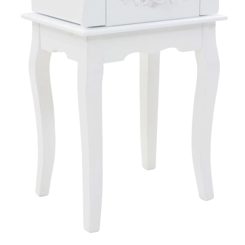 Credenza bianca buffet mobiletto consolle mobile portagioielli su gambe 4402078