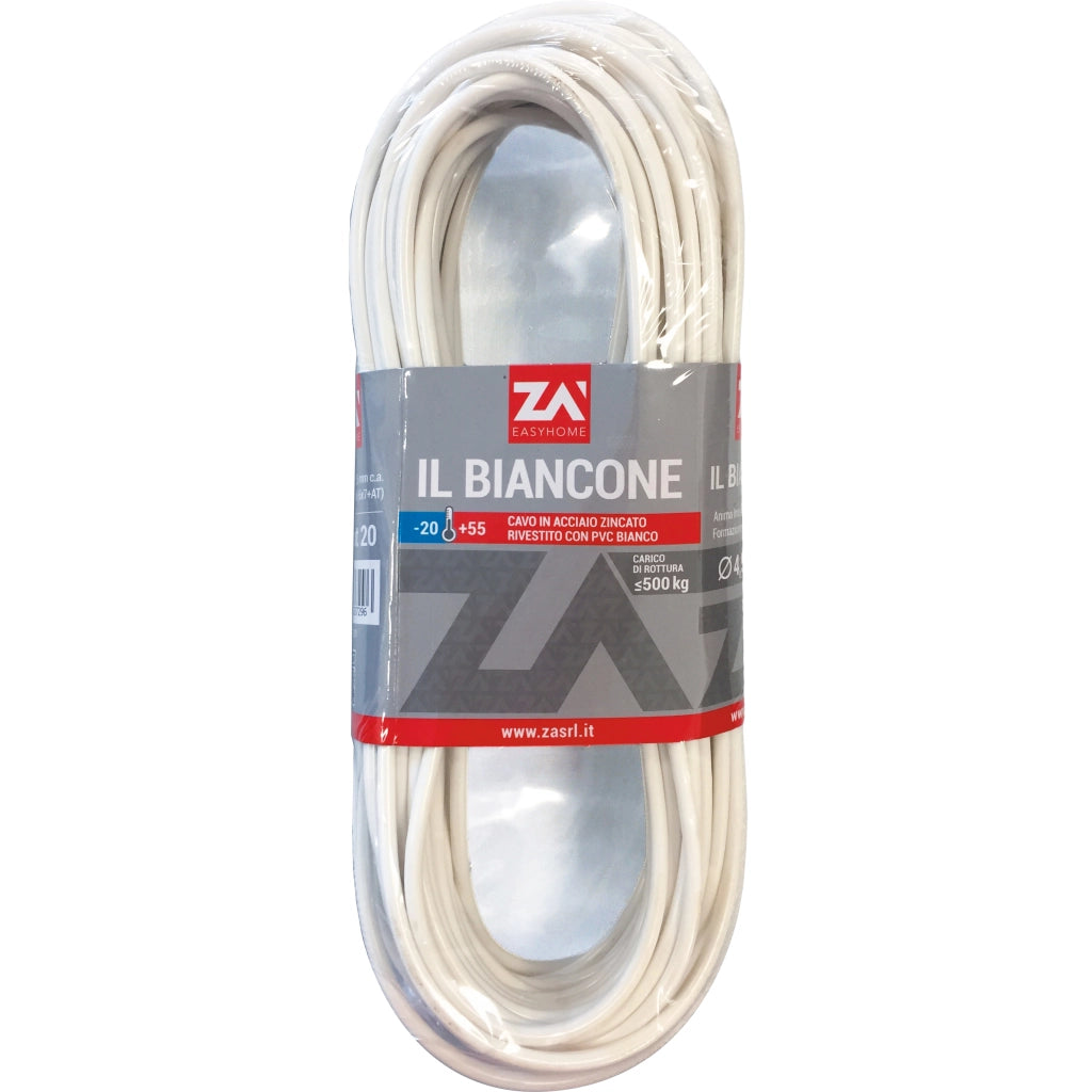FILO STENDIBIANCHERIA BIANCONE ACC ZIN CONF 20 M- 1,0 confezione