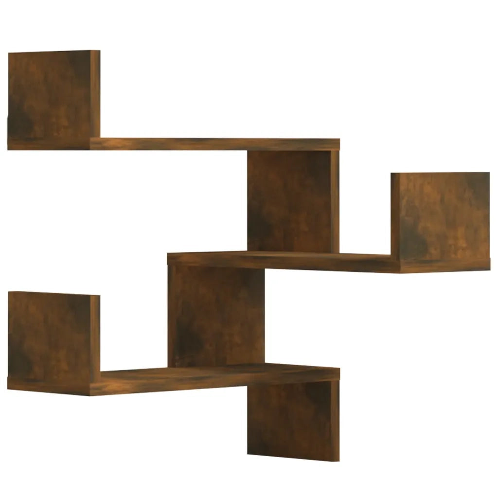 Scaffale Parete Angolo Rovere Anticato 40x40x50cm Multistrato cod mxl 33665