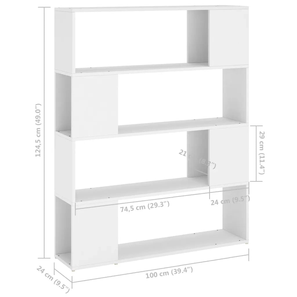 Libreria/Divisorio Bianco 100x24x124 cm cod mxl 5902