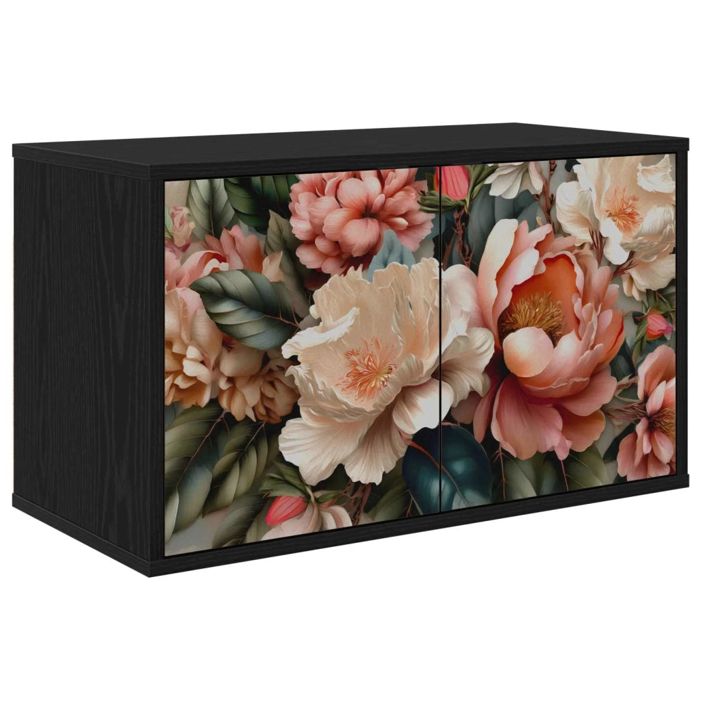 Mobile TV da Parete BORNE 69 x 33 x 40 cm Rovere Nero 8007124