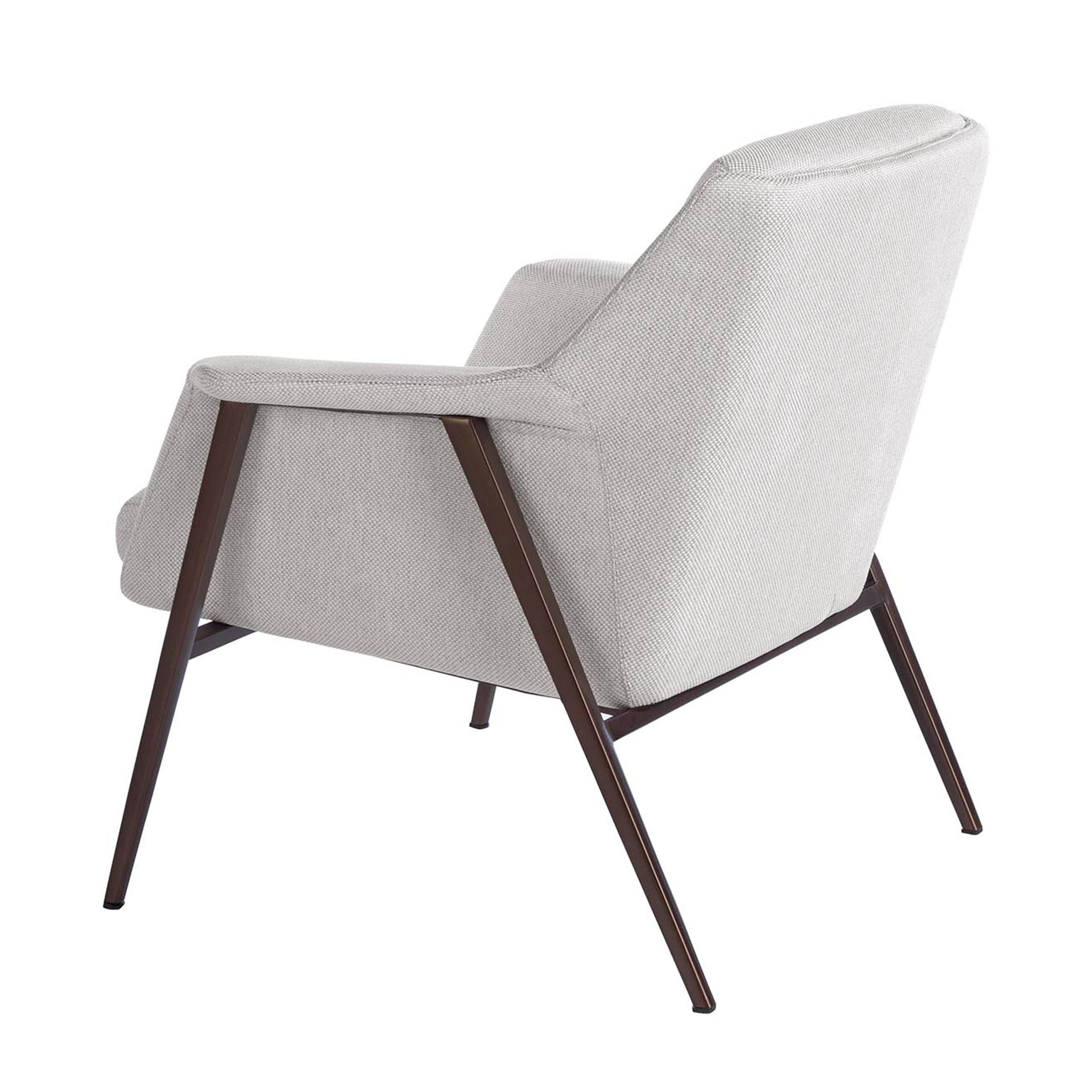 Poltrona in tessuto bianco