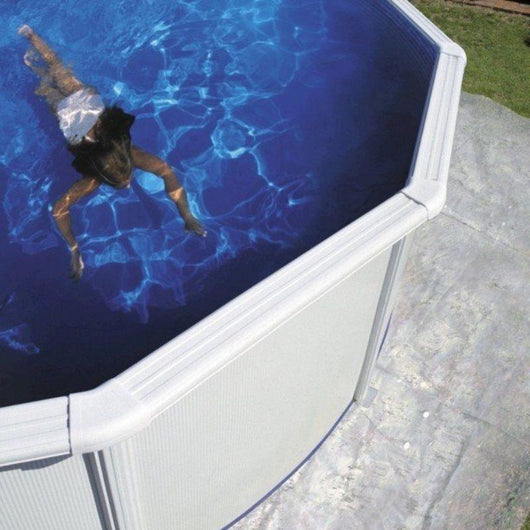 Piscina Fuori Terra Atlantis In Acciaio Ovale 610X375X132Cm Con Filtro A Sabbia E Scaletta