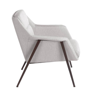 Poltrona in tessuto bianco