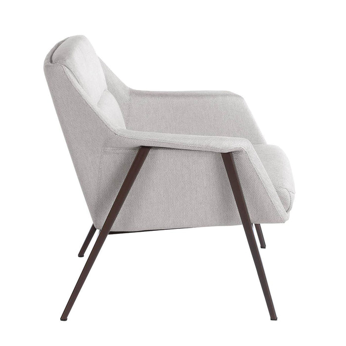 Poltrona in tessuto bianco