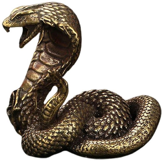 Decorazione di serpente in metallo - Scultura - Decorazione di serpente cinese - Centrotavolo per ufficio