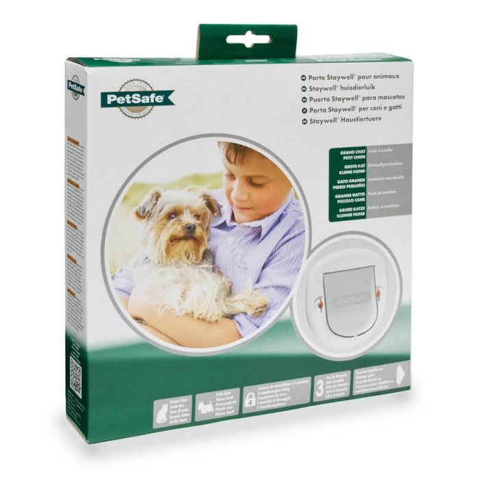PetSafe Porta Basculante per Animali a 4 Modalità 280 Bianca 411379