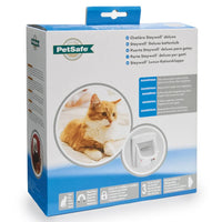 PetSafe Porta Basculante per Gatti a 4 Modalità Deluxe 400 Bianca 411383