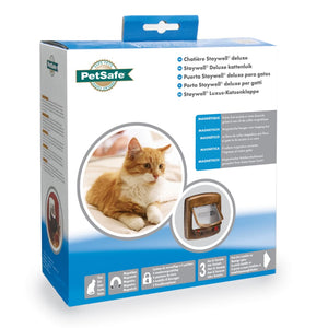 PetSafe Porta Basculante per Gatti a 4 Modalità Deluxe 420 Marrone 411384