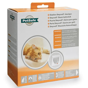 PetSafe Porta per Gatti Magnetica a 4 Modalità Classic 932 Bianca 411406