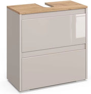 Mobile sottolavabo per bagno Majest, Antracite/Artisan, 60.1 x 62 cm con 2 cassetti