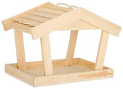 Alimentatore per Uccelli in Legno Esterno - Casa per Uccelli Grande - Accessorio Decorativo per la Veranda - Materiale Naturale in Legno - Adatto per...