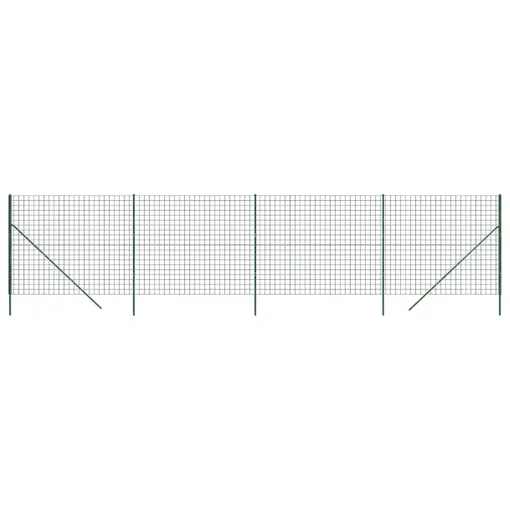 Recinzione Metallica Verde 1,8x10 m in Acciaio Zincato 154085