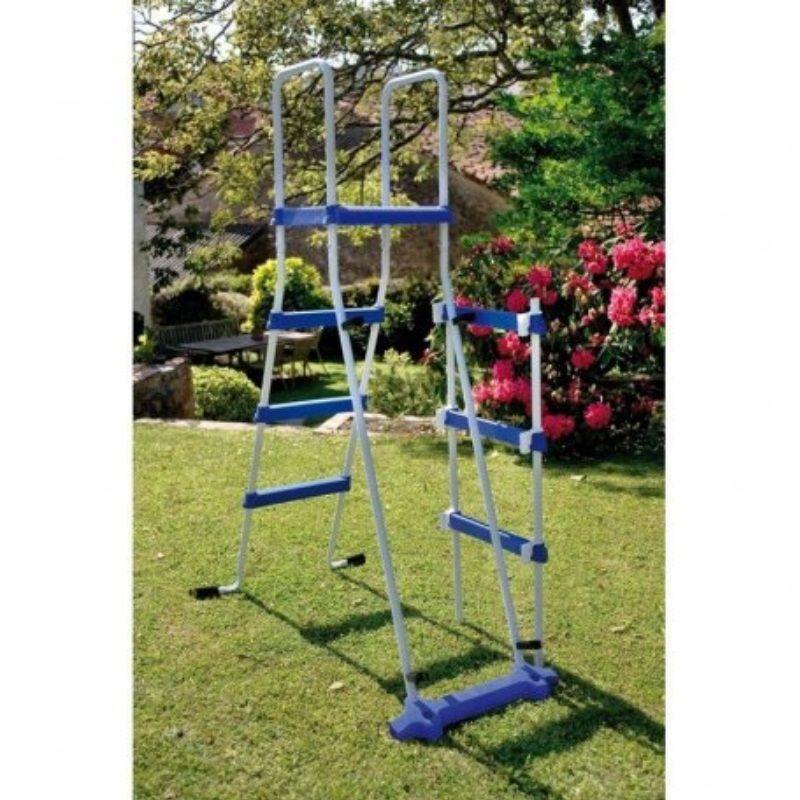 Piscina Fuori Terra In Acciaio Ovale 500 X 300 X H132Cm Con Filtro A Sabbia A Scaletta