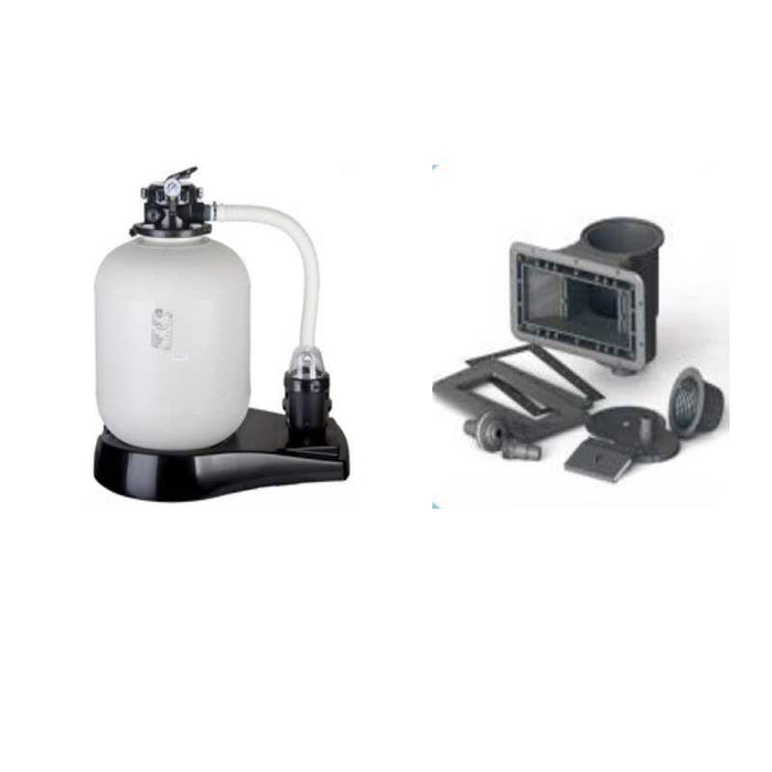 Piscina Fuori Terra In Acciaio Ovale 500 X 300 X H132Cm Con Filtro A Sabbia A Scaletta