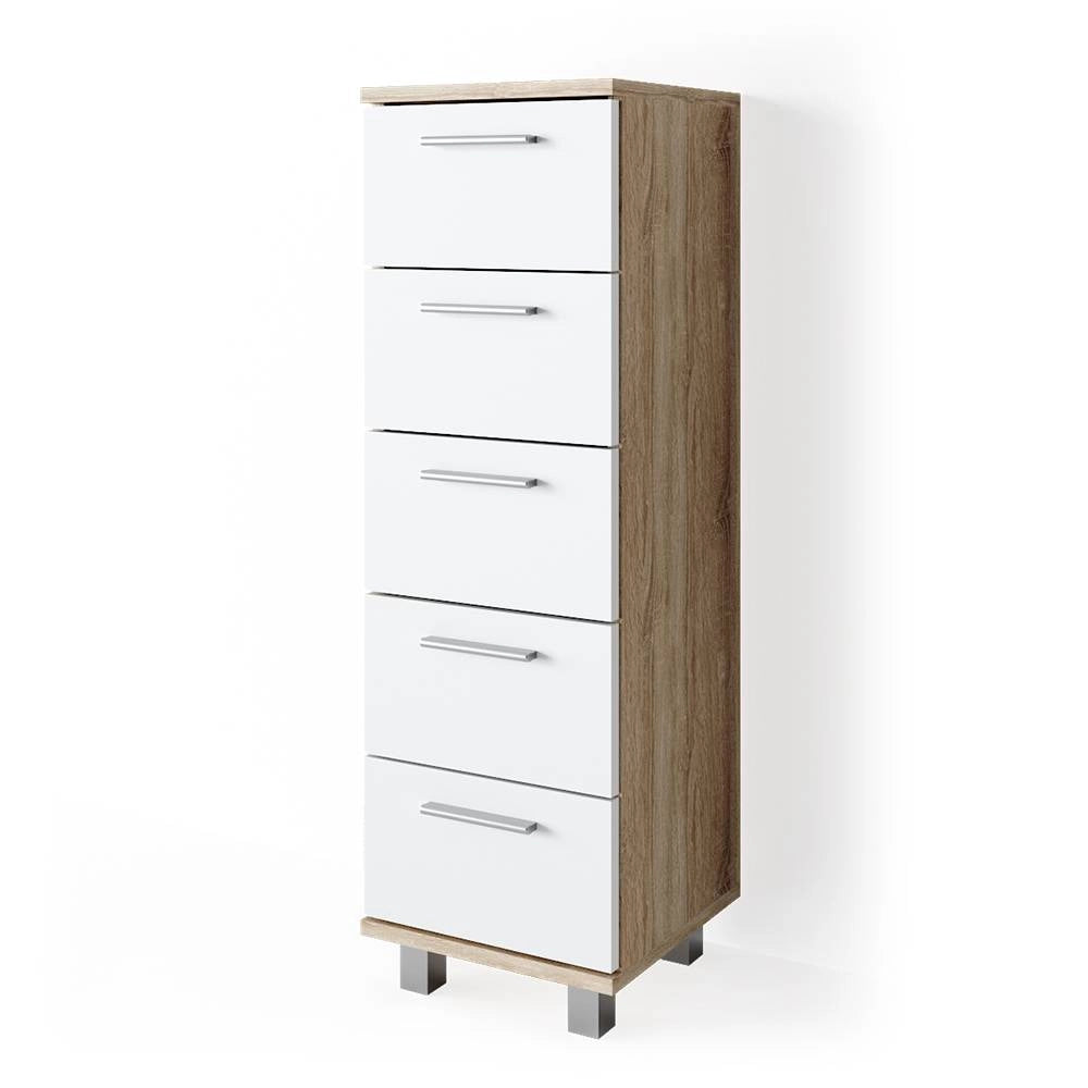 Vicco Cassettiera da bagno Sonoma 30 x 95 cm