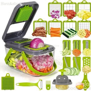 Chopper per Verdure - Multifunzionale - Manico - Dicer Integrato - Strumento da Cucina