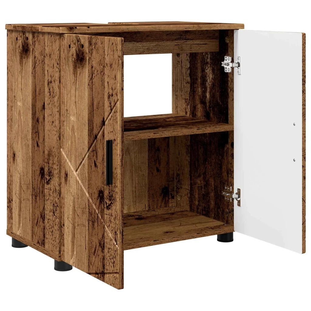 Mobile da Bagno con archiviazione Legno vecchio 61 x 35 x 64 cm 883292