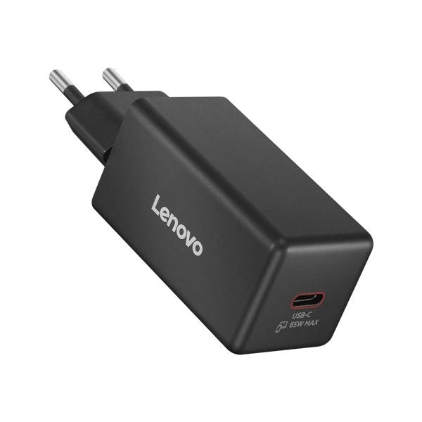 Lenovo 65w mini usb-c gan charger black -eu - 40aw65wbeu