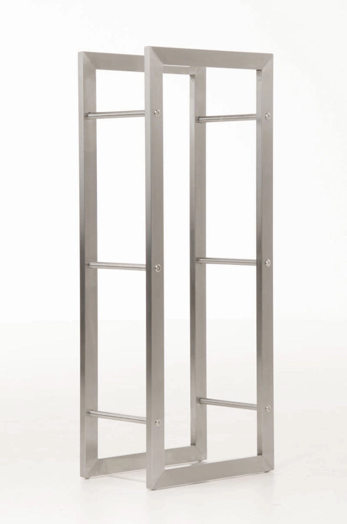Portalegna KERI in robusto acciaio inossidabile 25x60x150 cm