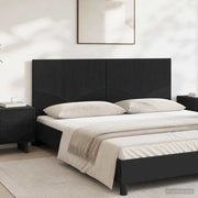 Testiera da Muro HOORN Nero Legno ingegnerizzato 897376