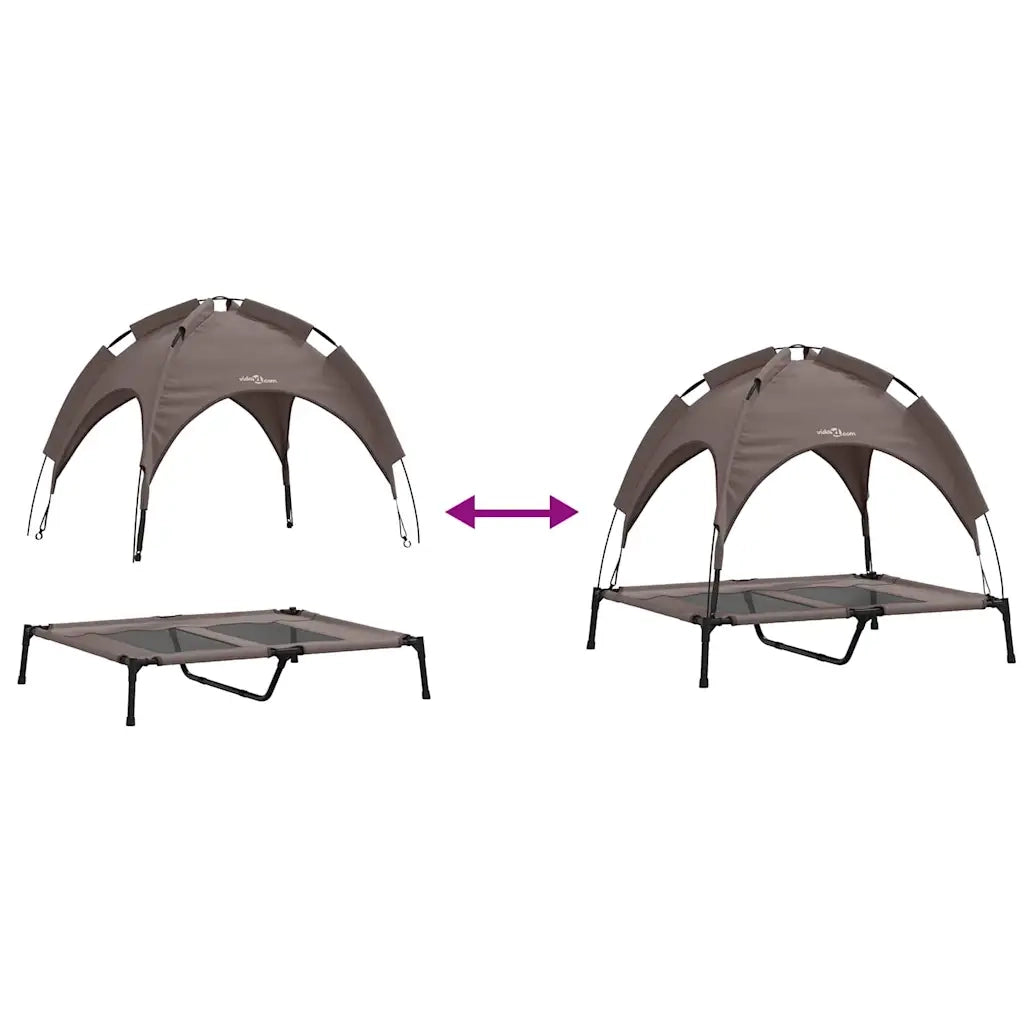 Letto per Cani Marrone 92 x 77 x 82,5 cm Acciaio 42008171
