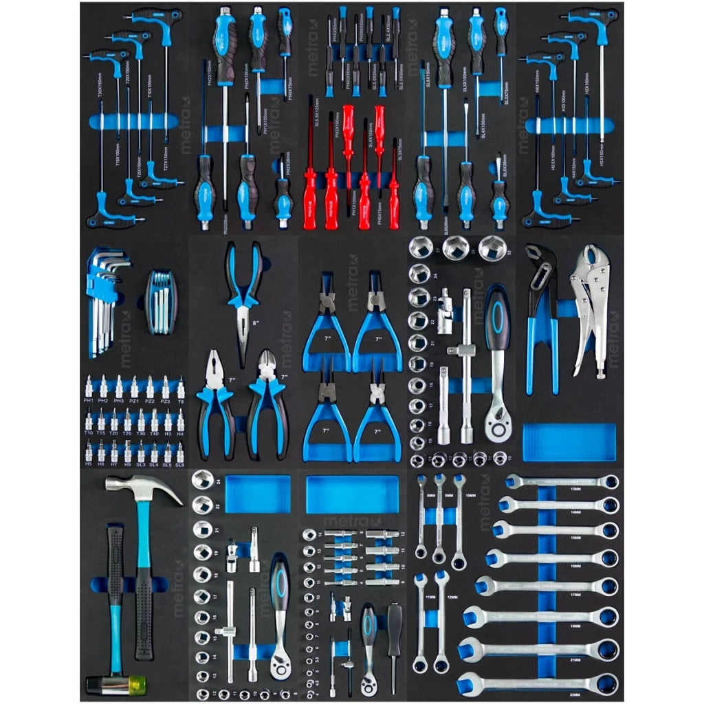 Set di utensili, 14 set per carrello da officina